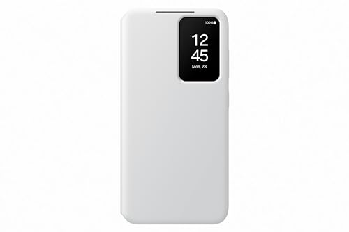 Samsung Smart View Wallet Smartphone Case EF-ZS921 für Galaxy S24, Handy-Hülle, Kartenfach, Sichtfenster, White von Samsung