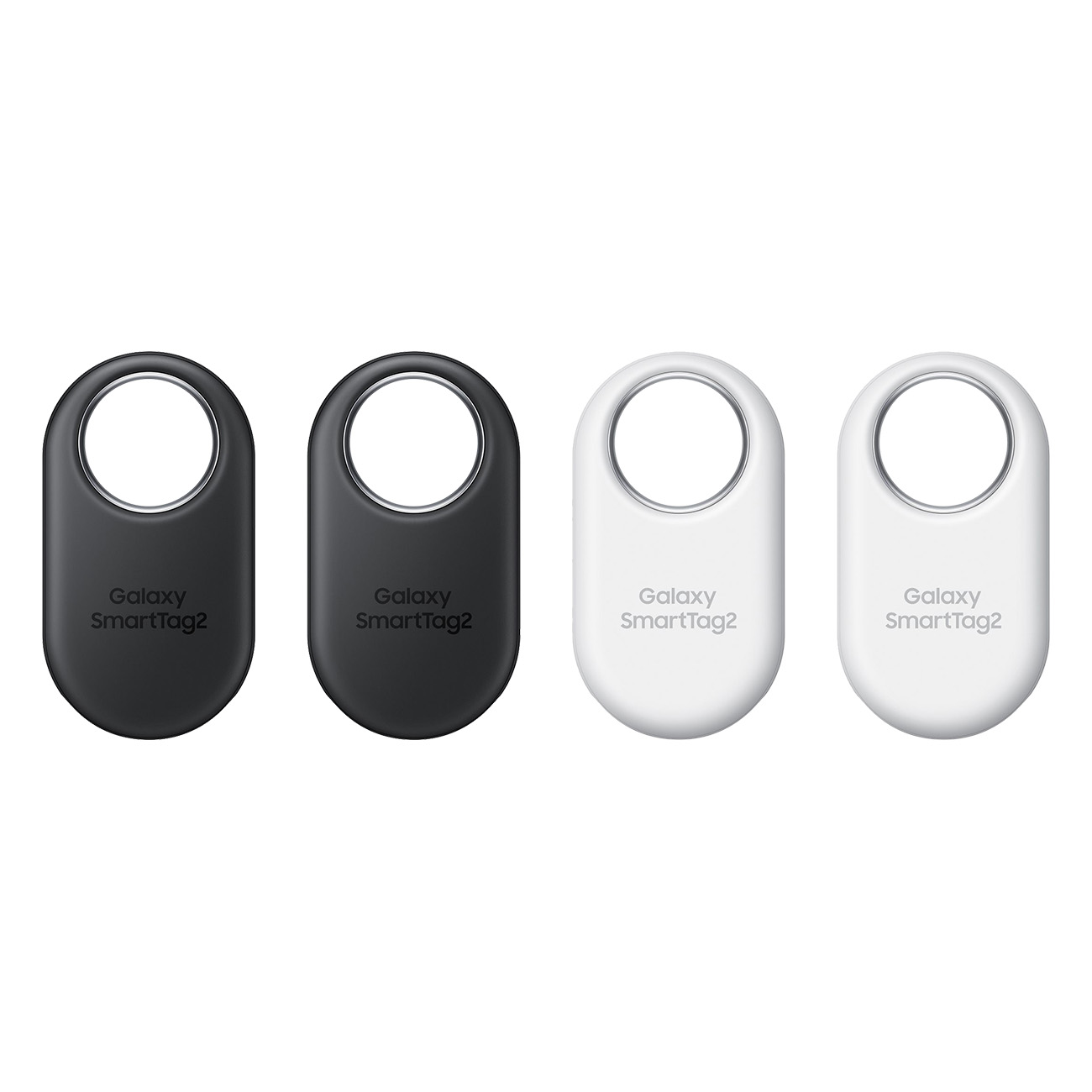 Samsung SmartTag 2 EI-T5600 (4er Pack), 2x black + 2x white | AR-Suchfunktion | SmartThings Find-Funktion | F?r Schl?ssel, Ohrst?psel und mehr von Samsung