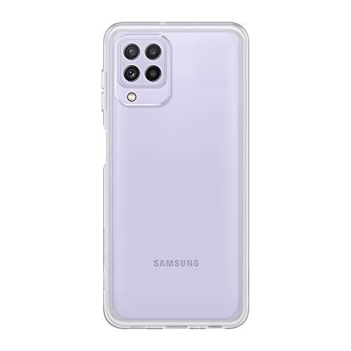 Samsung Soft Clear Cover Smartphone Cover EF-QA225 für Galaxy A22 Handy-Hülle, extra-dünn und griffig, Schutz Case, durchsichtig, Transparent von Samsung