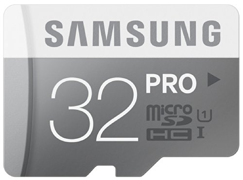 Samsung Speicherkarte MicroSDHC 32GB PRO UHS-I Grade 1 Class 10 (bis zu 90MB/s lesen, bis zu 80MB/s schreiben) mit SD Adapter von Samsung