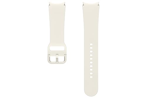 Samsung Sport Band (M/L) ET-SFR94 für die Galaxy Watch6 | Watch6 Classic, Uhrenarmband, Sport Armband, Armband Damen, Original Armband, Fluorkautschuk, elastisch, langlebig, guter Sitz, Cream von Samsung