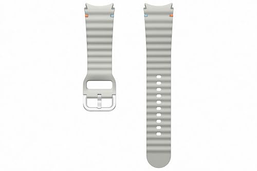 Samsung Sport Band (M/L) ET-SNL31 für die Galaxy Watch7 | Uhrenarmband, Sport Armband, Original Zubehör, elastisch, langlebig, guter Sitz, Silver von Samsung