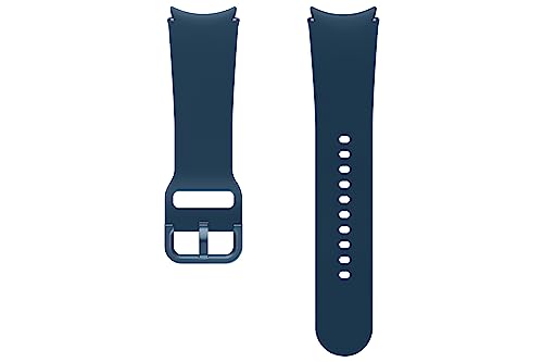 Samsung Sport Band (S/M) ET-SFR93 für die Galaxy Watch6 | Watch6 Classic, Uhrenarmband, Sport Armband, Armband Damen, Original Armband, Fluorkautschuk, elastisch, langlebig, guter Sitz, Indigo von Samsung
