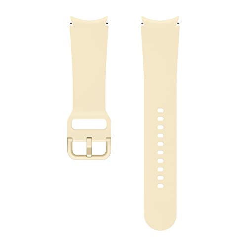 Samsung Sport Band ET-SFR87, Uhrenarmband für Galaxy Watch4 mit 20 mm Stegbreite, Größe M/L aus Fluorelastomer, Beige Samsung Sport Band ET-SFR87, Uhrenarmband für Galaxy Watch4 mit 20 mm Stegbreite, Größe M/L aus Fluorelastomer, Beige von Samsung