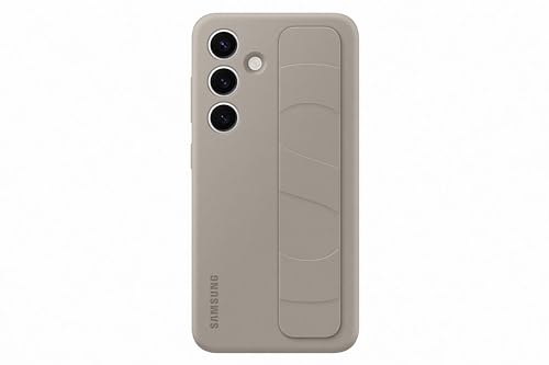 Samsung Standing Grip Smartphone Case EF-GS921 für Galaxy S24, Handy-Hülle, Fingerhalterung, Schlankes Design, Taupe von Samsung