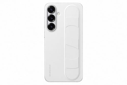 Samsung Standing Grip Smartphone Case EF-GS936 für Galaxy S25+, Handy-Hülle, Fingerhalterung, Schlankes Design, Weiß von Samsung