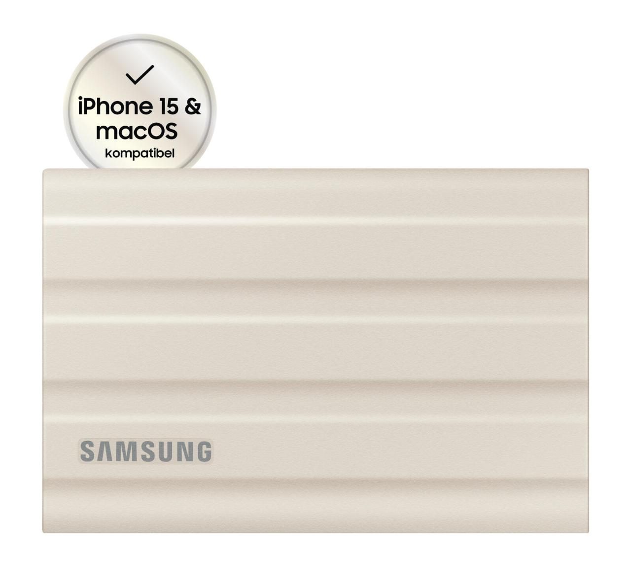 Samsung T7 Shield 2TB - Beige für PC/Mac von Samsung