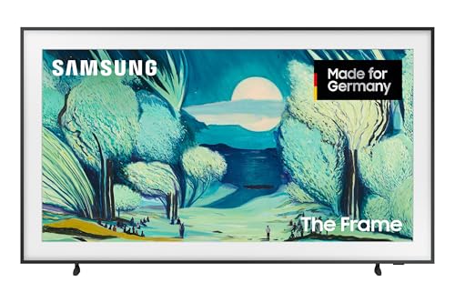 Samsung The Frame LS03F 4K QLED 55 Zoll (138 cm) UHD Fernseher, Modern Frame Design, NQ4 AI Gen2 Prozessor, Art Mode, Artful Picture Quality, One Connect Kabel, Samsung Vision AI Smart TV (2025) von Samsung