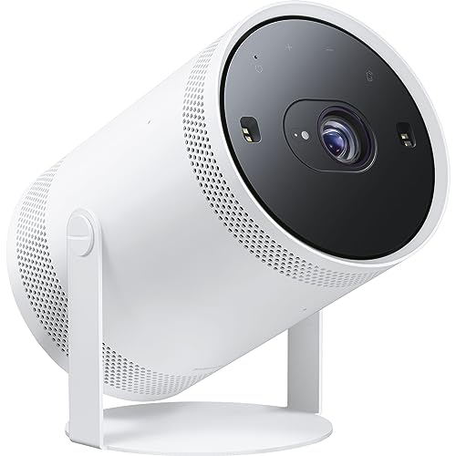 Samsung The Freestyle Tragbarer LED-Projektor, Full HD, HDR10, Beamer mit All Round Design, Auto Set-up, 360°-Sound, SP-LFF3CLAXXXE [2023; Deutsches Modell] von Samsung