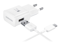 Samsung Travel Adapter EP-TA20 - Stromadapter (USB) - am Kabel: USB-C - weiß - für Galaxy A3 (2017), A5 (2017), A7 (2017), Note7, S8 von Samsung