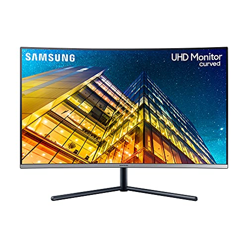 Samsung UHD Curved Monitor U32R590CWP, 32 Zoll, VA-Panel, 4K UHD-Auflösung, Reaktionszeit 4 ms, Bildwiederholrate 60 Hz, Flicker Free, Eye Saver Mode von Samsung