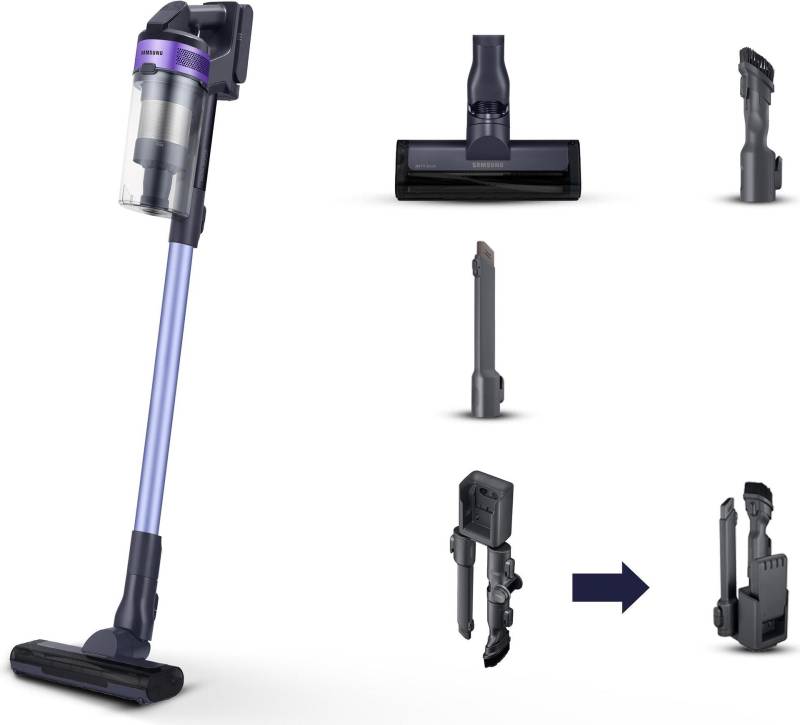 Samsung VS15A6031R4 Stabstaubsauger Akku Trocken Beutellos 0,8 l Schwarz (VS15A6031R4/ET) von Samsung