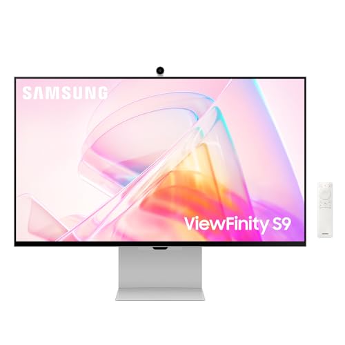 Samsung ViewFinity S90PC High Resolution Monitor with 4K Slim Fit Camera, 27 Inch, IPS Panel, 5120 x 2880 Pixels, 99% DCI-P3 Colour Space Coverage for Graphic Design, Refresh Rate 60Hz, 5ms, Pivot von Samsung