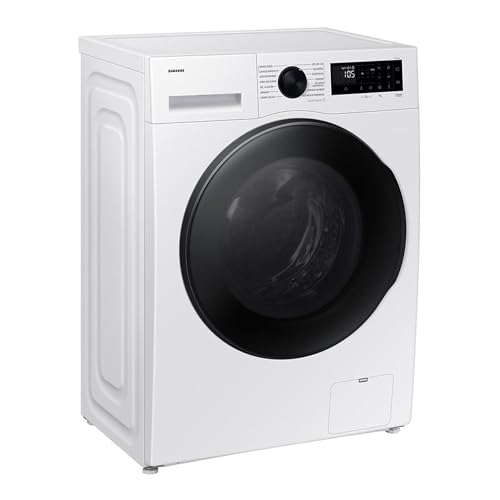 Samsung WD6100D SLIM AI Waschtrockner WD90DG5G34BEEG, 9+5 kg, Extra sparsam, EEK: E/A (-10%), Nur 48 cm tief, Waschmaschine + Trockner in einem, AI Ecobubble, WiFi, SmartThings, SuperSpeed, Weiß von Samsung