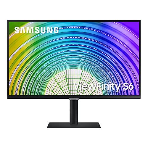 Samsung WQHD Monitor S6U S27A600UUU, 27 Zoll, IPS-Panel, WQHD-Auflösung, HDR10, AMD FreeSync, Reaktionszeit 5 ms, Bildwiederholrate 75 Hz, Auto Source Switch Plus, schwarz von Samsung