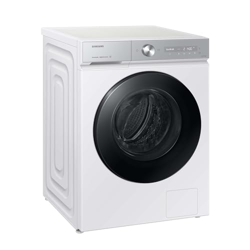 Samsung WW11DB8B95GHU2 Bespoke Waschmaschine, 11 kg, 1.400 U/min, Extra energiesparend, EEK: A (-40%), AI Ecobubble, QuickDrive, AI Wash, SuperSpeed 39 Min, Weiß von Samsung