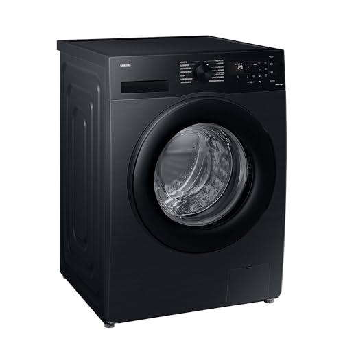 Samsung WW11DG5B25ABEG Waschmaschine, 11 kg, 1.400 U/min, Extra energiesparend, EEK: A (-10%), AI Ecobubble, SmartThings AI Energy Mode, SuperSpeed 39 Min, Hygiene-Dampfprogramm, Schwarz von Samsung