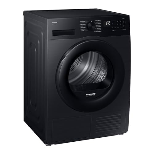 Samsung Wärmepumpentrockner, 9 kg, EEK: A+++, AI Wäschetrockner mit WiFi-SmartThings-App, LED-Display, Hygiene-Programm, Air Refresh, Knitterschutz, Schwarz, DV90DG52A0ABEG Samsung Wärmepumpentrockner, 9 kg, EEK: A+++, AI Wäschetrockner mit WiFi-SmartThings-App, LED-Display, Hygiene-Programm, Air Refresh, Knitterschutz, Schwarz, DV90DG52A0ABEG von Samsung