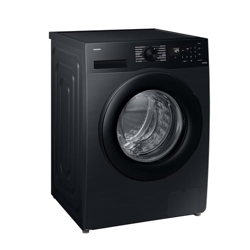 Samsung Waschmaschine, 9 kg, 1.400 U/min, EEK: A, Mikroplastik-Programm, Ecobubble, 14 Programme, WiFi SmartControl, Schwarz, WW90CGC04AABEG von Samsung