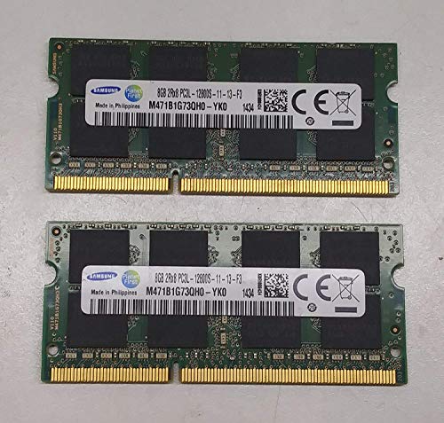 Samsung ram Memory Upgrade DDR3 PC3 12800, 1600MHz, 204 PIN, SODIMM for 2012 Apple MacBook Pro's, 2012 iMac's, and 2011/2012 Mac Mini's (16GB kit (2 x 8GB)) von Samsung