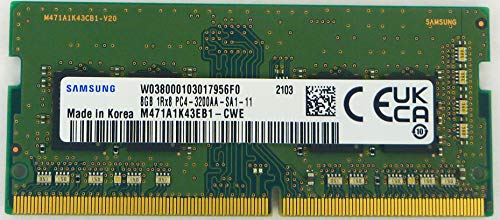 SpotMarket 8GB DDR4 3200MHz PC4-25600 1,2V 1Rx8 260-Pin SODIMM Laptop RAM Arbeitsspeicher M471A1K43EB1-CWE von Samsung