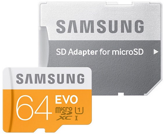 microSD Card EVO Class 10 (64GB) SDXC-Speicherkarte von Samsung