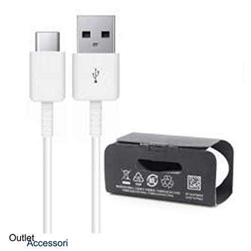 originale Kabel Kompatibel für Samsung Galaxy S10 S10e Plus G970 G973 G975 Typ-C USB Daten Schnellladen Weiß EP-DG970BWE von Samsung