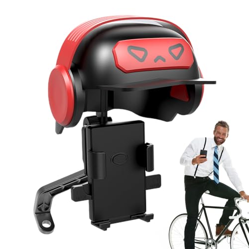 Samuliy Handy-Regenschirm für Sonne – Mini-Helme für Handy mit niedlichem Ohr-Sonnenhut für Telefon – Anti-reflektierender Sonnenschutz für Handys für Motorrad, Fahrrad, Auto, Handyhalterung von Samuliy