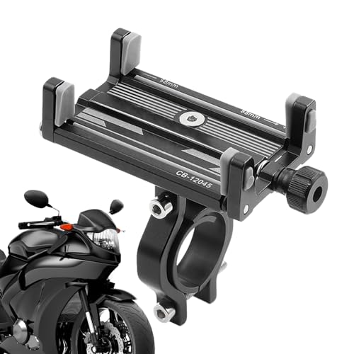 Samuliy Handyhalterung für Fahrrad – 4 Krallen Design Handyklemme – 360 Grad drehbare Lenkerklemme für 5,8–8,6 cm breite Smartphones für Fahrräder, Motorräder von Samuliy