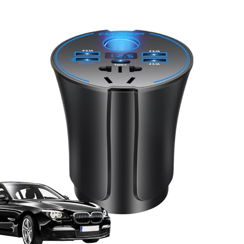 Typ-C-Buchsen-Ladegerät, Schnellladegerät, USB-Auto-Ladegerät, Adapter, 12 V/24 V auf 220 V, sicheres Multifunktionszubehör für Tablets, Laptops, Autofahrten Typ-C-Buchsen-Ladegerät, Schnellladegerät, USB-Auto-Ladegerät, Adapter, 12 V/24 V auf 220 V, sicheres Multifunktionszubehör für Tablets, Laptops, Autofahrten von Samuliy