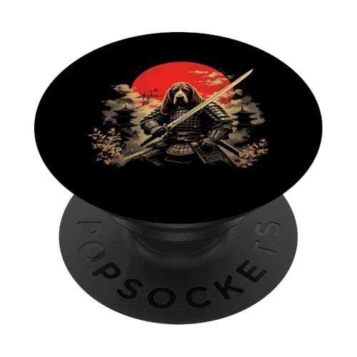 Samurai Hund PopSockets Klebender PopGrip von Samurai Hund Designs