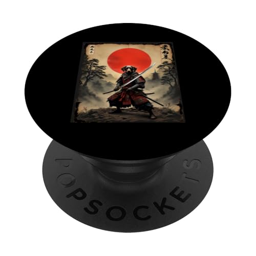 Samurai Hund PopSockets Klebender PopGrip von Samurai Hund Designs