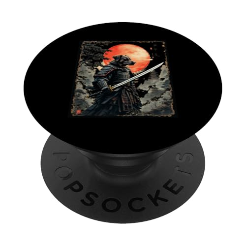 Samurai Hund PopSockets Klebender PopGrip von Samurai Hund Designs