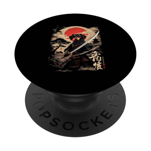Samurai Hund PopSockets Klebender PopGrip von Samurai Hund Designs