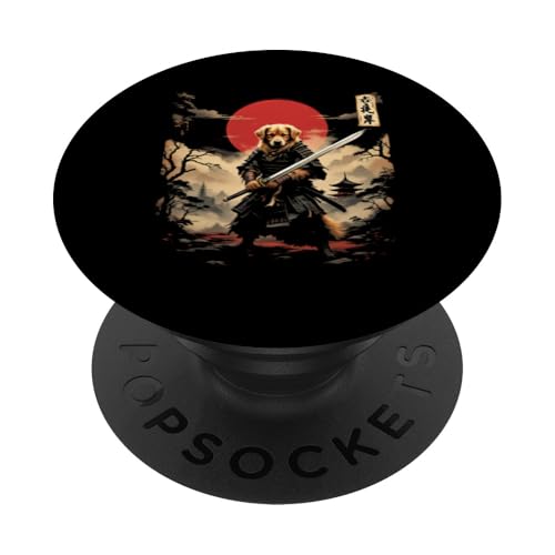 空棚舞 Samurai Hund PopSockets Klebender PopGrip von Samurai Hund Designs