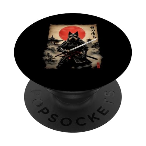 解凍 者 Samurai Hund PopSockets Klebender PopGrip von Samurai Hund Designs