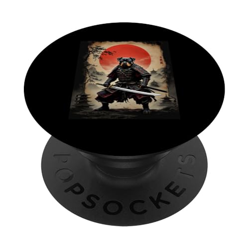 Samurai Hund PopSockets Klebender PopGrip von Samurai Hund Designs