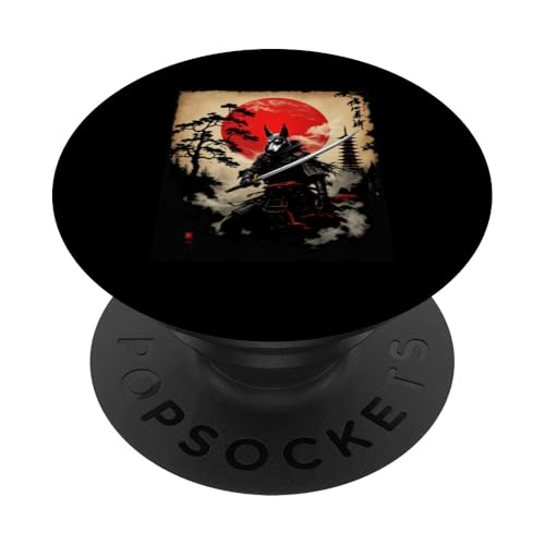 Samurai Hund PopSockets Klebender PopGrip von Samurai Hund Designs