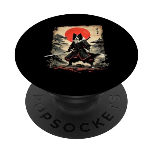 Samurai Hund PopSockets Klebender PopGrip von Samurai Hund Designs