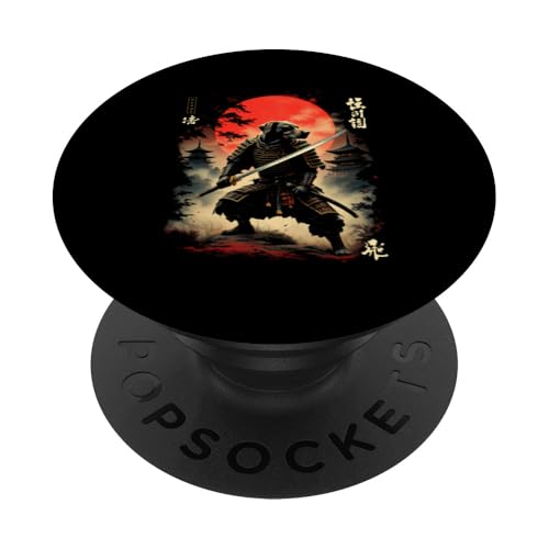 Samurai Hund PopSockets Klebender PopGrip von Samurai Hund Designs