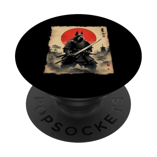Samurai Hund PopSockets Klebender PopGrip von Samurai Hund Designs