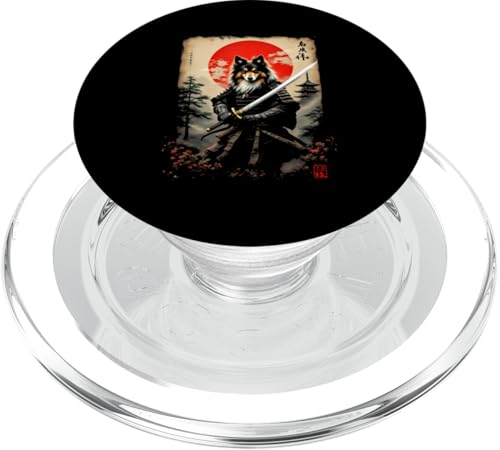 名流侍 Samurai Hund PopSockets PopGrip für MagSafe von Samurai Hund Designs
