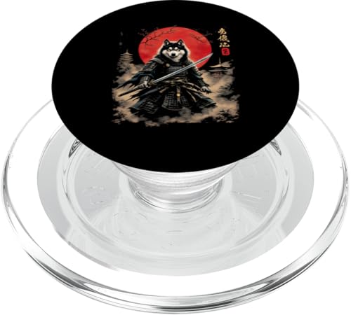 Samurai Hund PopSockets PopGrip für MagSafe Samurai Hund PopSockets PopGrip für MagSafe von Samurai Hund Designs
