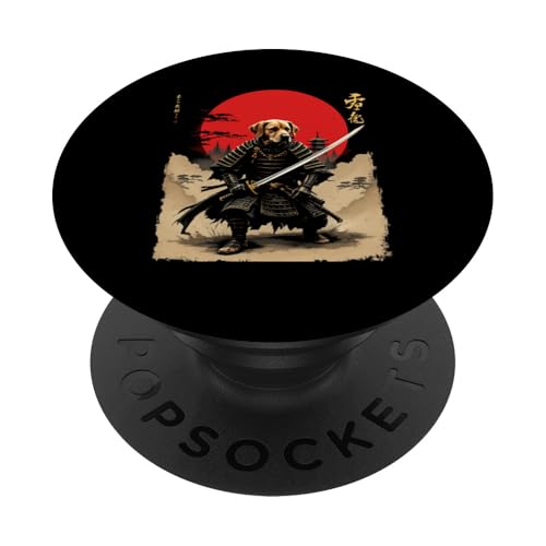 雲龍 Samurai Hund Kunst PopSockets Klebender PopGrip von Samurai Hund Kunst Designs