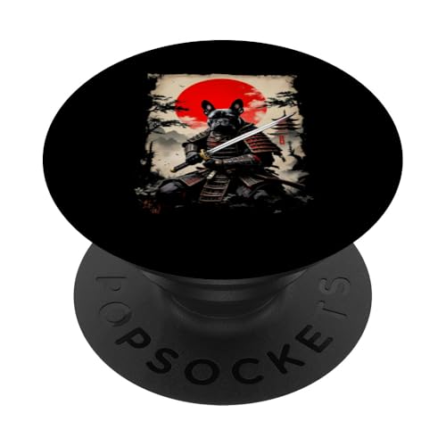 Samurai Hund Kunst PopSockets Klebender PopGrip von Samurai Hund Kunst Designs