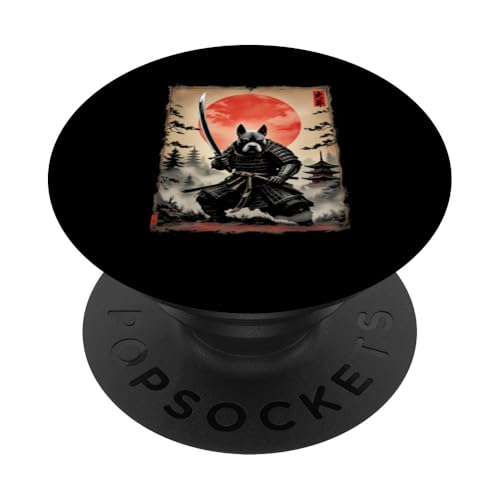 犬武士 Samurai Hund Kunst PopSockets Klebender PopGrip von Samurai Hund Kunst Designs