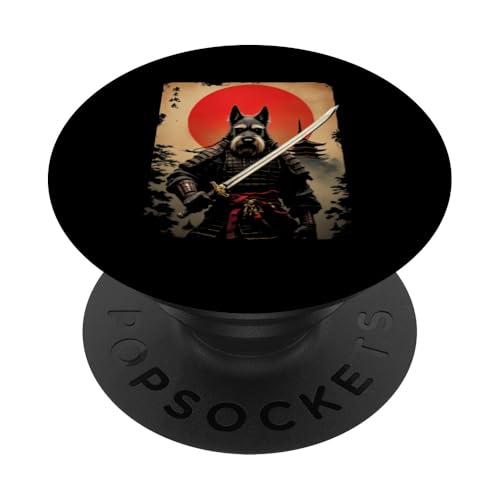 空手道 Samurai Hund Kunst PopSockets Klebender PopGrip von Samurai Hund Kunst Designs