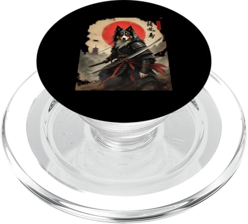 獨從急人 Samurai Hund Kunst PopSockets PopGrip für MagSafe von Samurai Hund Kunst Designs