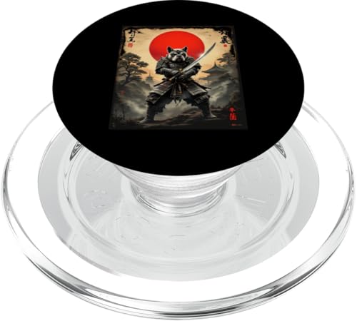 Samurai Hund Kunst PopSockets PopGrip für MagSafe von Samurai Hund Kunst Designs