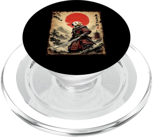 Samurai Hund Kunst PopSockets PopGrip für MagSafe von Samurai Hund Kunst Designs